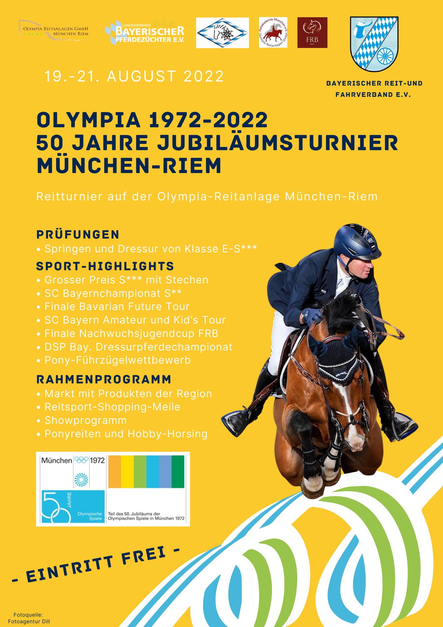 Plakat Jubiläumsturnier München-Riem