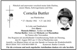 Buttler Kondolenz
