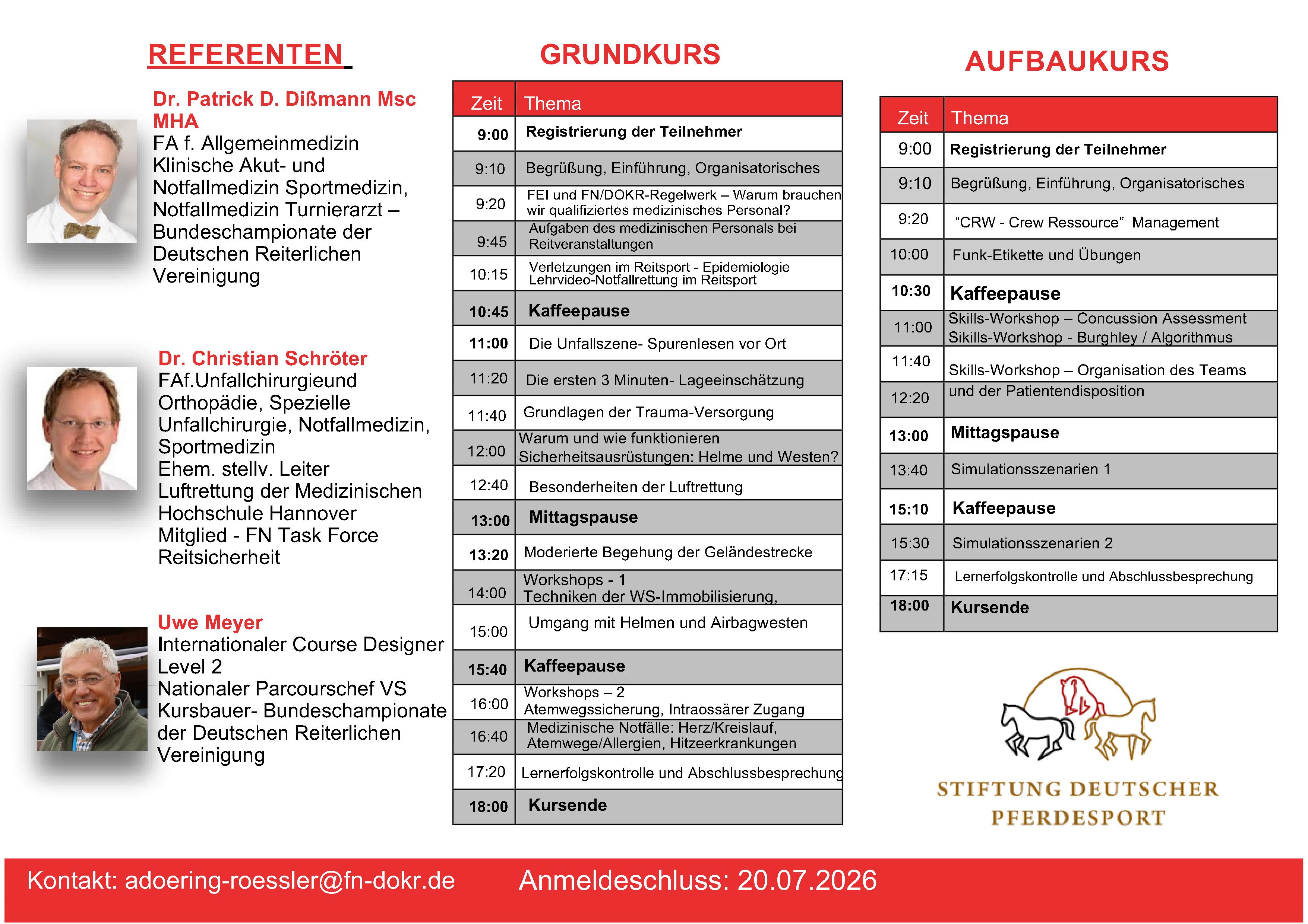 Hier finde Sie weitere Informationen sowie die Anmeldung